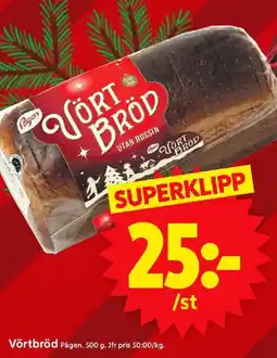 ICA Supermarket PÅGEN Vörtbröd erbjuda