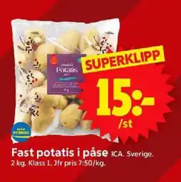 ICA Supermarket ICA Fast potatis i påse erbjuda