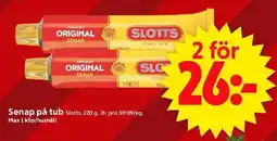 ICA Supermarket SLOTTS Senap på tub erbjuda