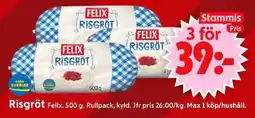 ICA Supermarket FELIX Risgröt erbjuda