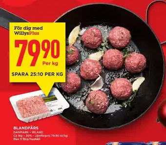 Willys Blandfärs erbjuda