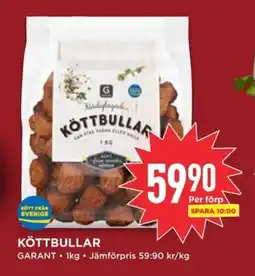 Willys GARANT Köttbullar erbjuda