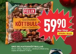Willys FELIX Små delikatessköttbullar erbjuda