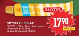 Willys SLOTTS Sötstark senap erbjuda
