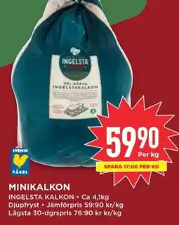 Willys INGELSTA KALKON Minikalkon erbjuda