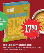 Willys GARANT Ekologiskt ströbröd erbjuda