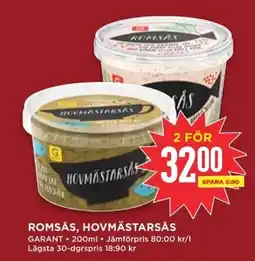 Willys GARANT Romsås, hovmästarsås erbjuda