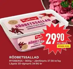 Willys RYDBERGS Rödbetssallad erbjuda