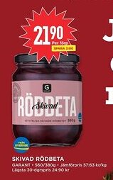 Willys GARANT Skivad rödbeta erbjuda