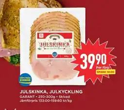 Willys GARANT Julskinka, julkyckling erbjuda