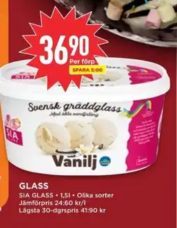 Willys SIA GLASS Glass erbjuda