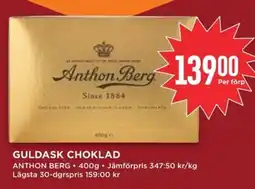 Willys ANTHON BERG Guldask choklad erbjuda