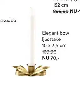 Hemtex Elegant bow ljusstake erbjuda