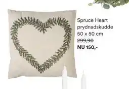 Hemtex Spruce Heart prydnadskudde 50 x 50 cm erbjuda
