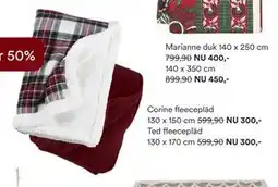 Hemtex Corine fleecepläd 130 x 150 cm erbjuda