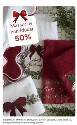 Hemtex Massor av handdukar erbjuda