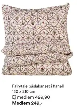 Hemtex Fairytale påslakanset i flanell 150 x 210 cm erbjuda