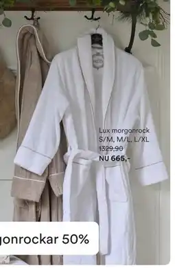 Hemtex Lux morgonrock S/M, M/L, L/XL 1329,90 erbjuda