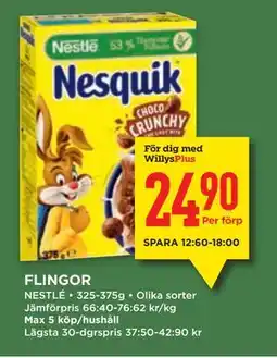 Willys FLINGOR, Medlemspris erbjuda