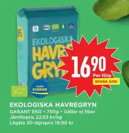 Willys EKOLOGISKA HAVREGRYN erbjuda