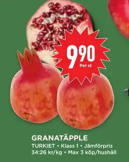 Willys GRANATÄPPLE erbjuda