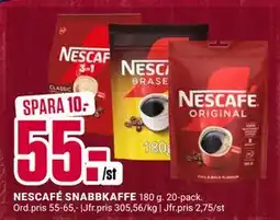 ÖoB NESCAFÉ SNABBKAFFE erbjuda