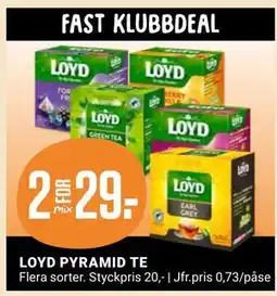 ÖoB LOYD PYRAMID TE, Medlemspris erbjuda