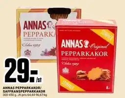 ÖoB ANNAS PEPPARKAKOR/ SAFFRANSPEPPARKAKOR erbjuda