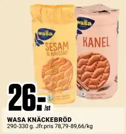 ÖoB WASA KNÄCKEBRÖD erbjuda
