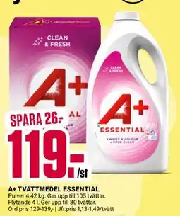 ÖoB A+ TVÄTTMEDEL ESSENTIAL erbjuda