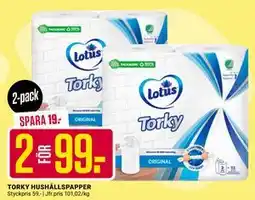 ÖoB TORKY HUSHÅLLSPAPPER erbjuda
