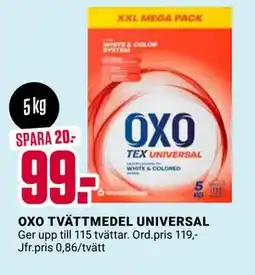 ÖoB OXO TVÄTTMEDEL UNIVERSAL erbjuda