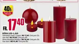 ÖoB RÖDA LED-LJUS erbjuda