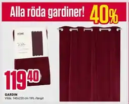 ÖoB Alla röda gardiner! erbjuda
