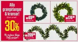 ÖoB Alla grangirlanger & kransar! erbjuda