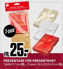 ÖoB PRESENTASK FÖR PRESENTKORT erbjuda