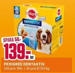 ÖoB PEDIGREE DENTASTIX erbjuda