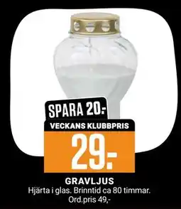 ÖoB GRAVLJUS, Medlemspris erbjuda