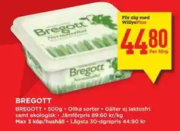 Willys Hemma BREGOTT, Medlemspris erbjuda