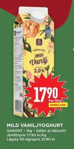 Willys Hemma MILD VANILJYOGHURT erbjuda