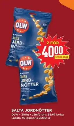 Willys Hemma SALTA JORDNÖTTER erbjuda