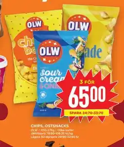 Willys Hemma CHIPS, OSTSNACKS erbjuda