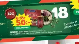 Coop Daglivs TEX MEX, Medlemspris erbjuda