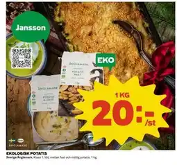 Coop Daglivs EKOLOGISK POTATIS erbjuda