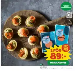 Coop Daglivs LAX I SKIVOR, Medlemspris erbjuda