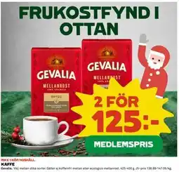 Coop Daglivs KAFFE, Medlemspris erbjuda