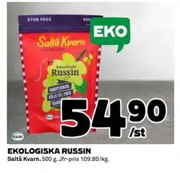Coop Daglivs EKOLOGISKA RUSSIN erbjuda