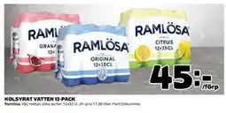 Coop Daglivs KOLSYRAT VATTEN 12-PACK erbjuda