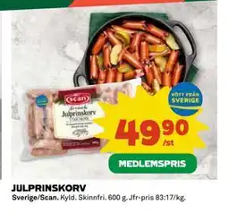 Coop Daglivs JULPRINSKORV, Medlemspris erbjuda