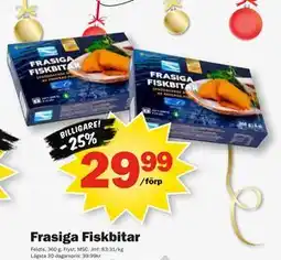 Pekås Frasiga Fiskbitar erbjuda